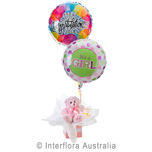 Lola, Teddy Bear with Balloons.